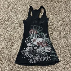 Y2k 2000s ribbed tank Wife Beater